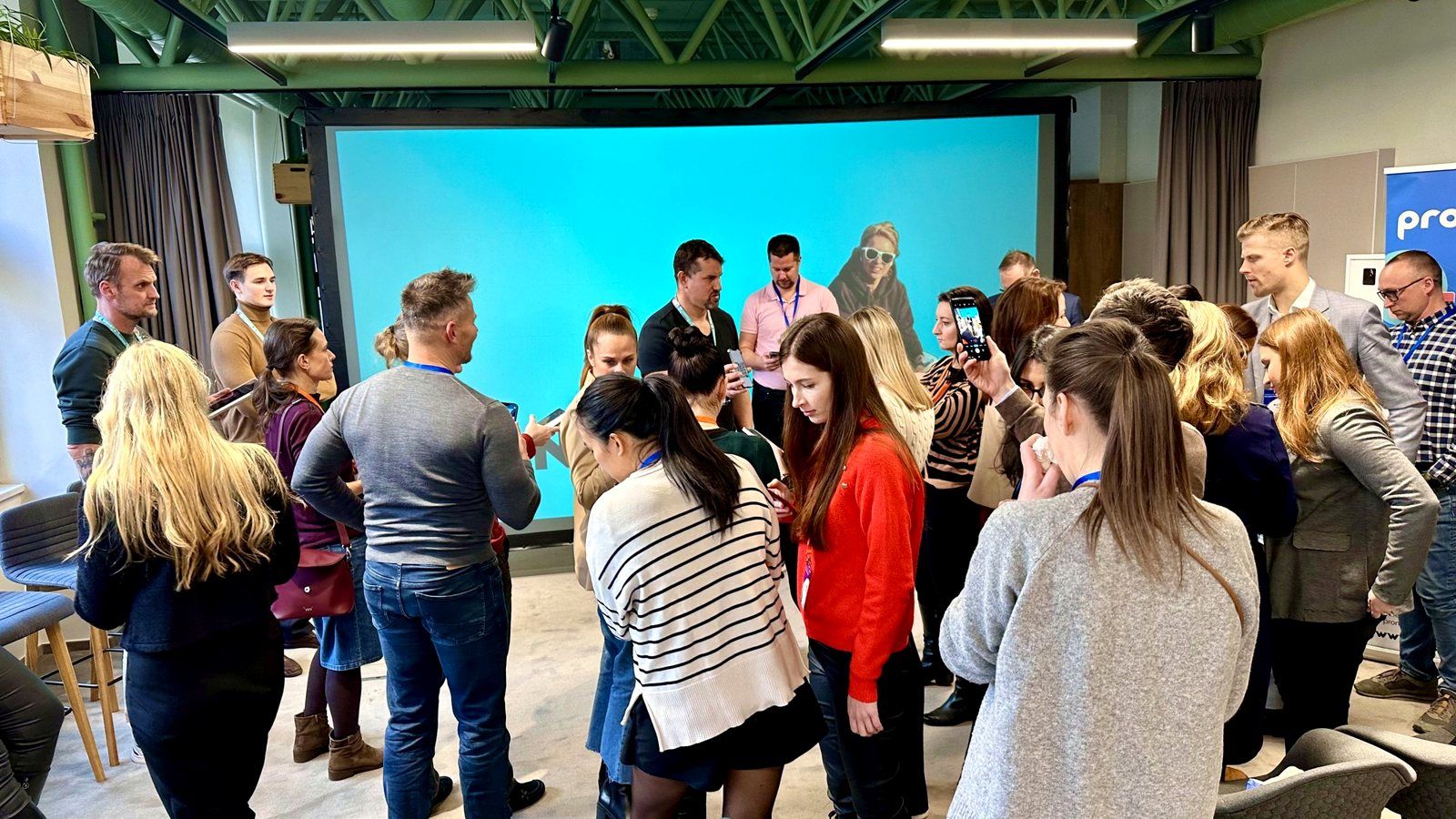 An interactive corporate event with active audience participation
